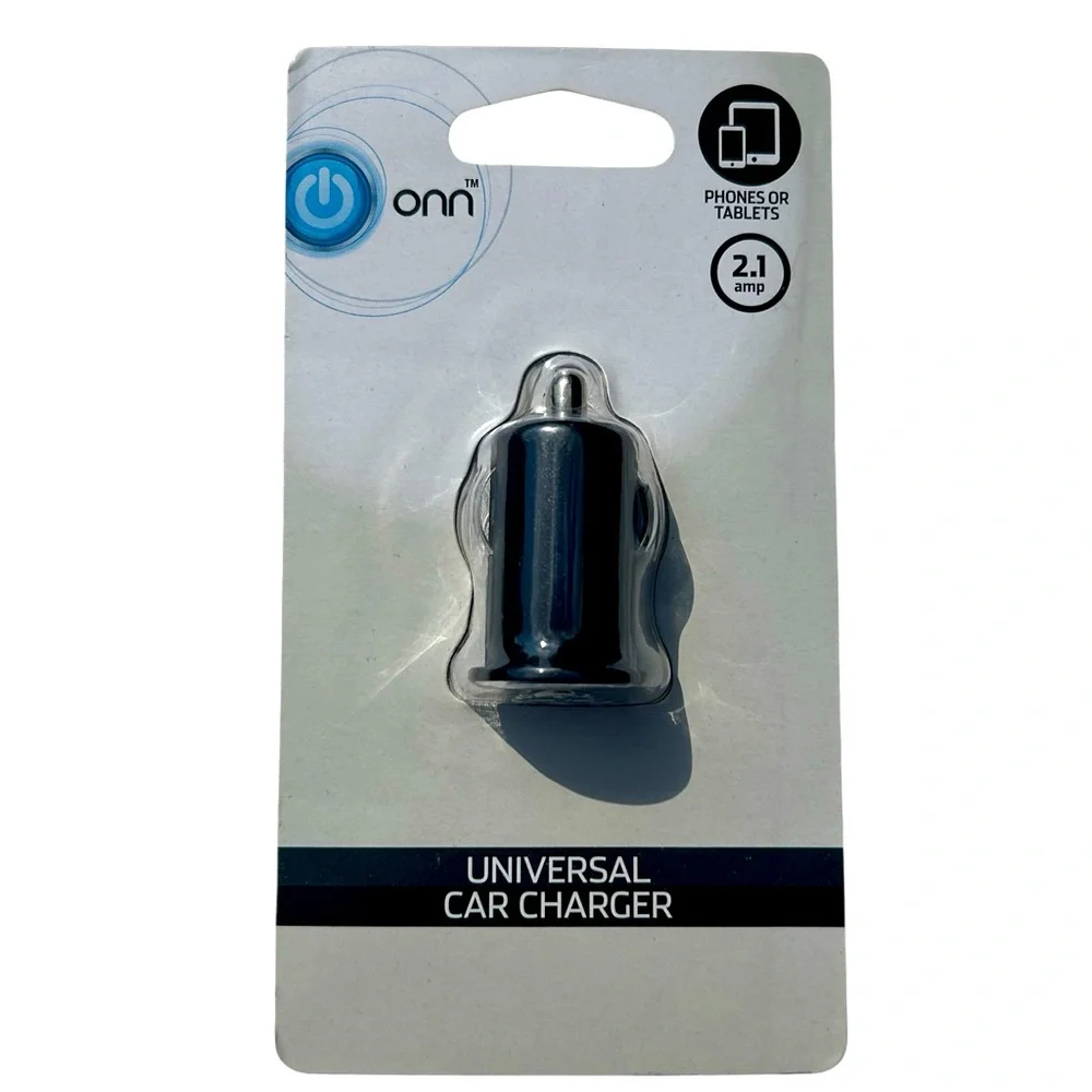 ONN 2.1 Amp Universal Car Charger New Unopened For Phones/Tablets Samsung LG